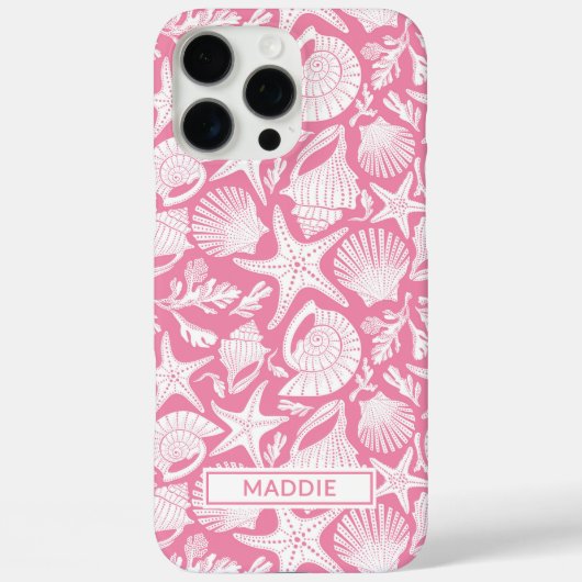 Pink Shells Personalized Case-Mate iPhoneケース (裏面)