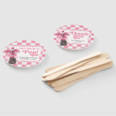 Pink She's Ready to Pop Baby Shower ハンドファン (組立なし)