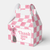 Pink She's Ready to Pop Baby Shower フェイバーボックス (裏面サイド)