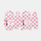 Pink She's Ready to Pop Baby Shower フェイバーボックス (折り畳みなし)