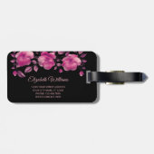 Pink Shiny Metallic Cherry Blossoms ラゲッジタグ (裏面横)