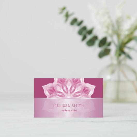 Pink Shiny Metallic Mandala 名刺 (スタンド正面)