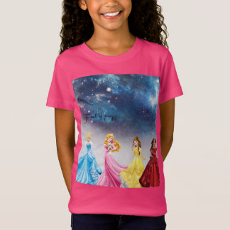 Pink shirt with beautiful princesses  tシャツ