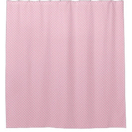 Pink shower curtain with a subtle diamond pattern シャワーカーテン