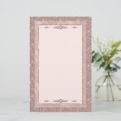 Pink Showgirl Glam Romance Stationery 便箋 (スタンド正面)