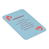 Pink Shrimp Cocktail Sauce Recipe Flexible Magnet マグネット (右側)