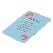 Pink Shrimp Cocktail Sauce Recipe Flexible Magnet マグネット (左側)