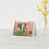 PINK SHUTTERS AND FLOWERS/THINKING OF YOU カード (黄色い花)