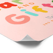 Pink Silly Goose Birthday Cards and Gifts  ポスター (角)