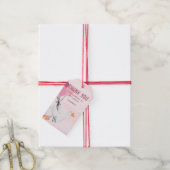 Pink Silly Goose Birthday Favor ギフトタグ (より糸付き)