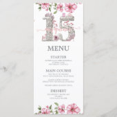 Pink Silver Mis Quince Quinceañera メニュー (正面)