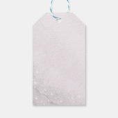 Pink silver princess gown Fairytale birthday party ギフトタグ (裏面)