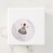 Pink silver princess gown Fairytale birthday party フェイバータグ (インサイチュ)