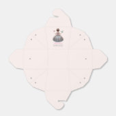 Pink silver princess gown Fairytale birthday party フェイバーボックス (折り畳みなし)