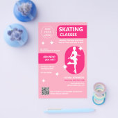 Pink Skating classes チラシ (シングル)