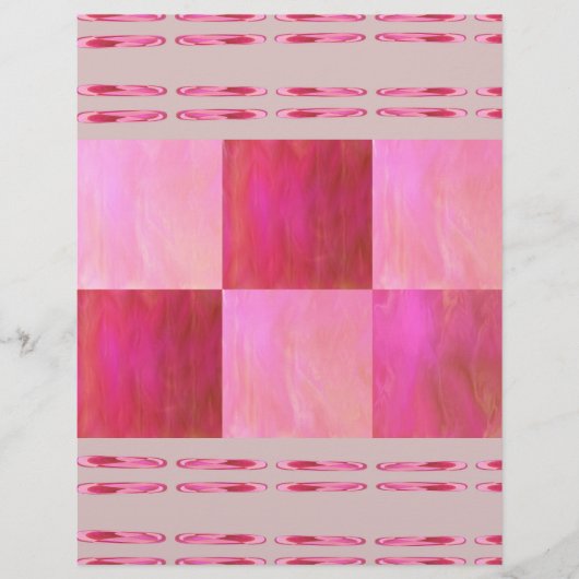 Pink Skies Tiles Bulk Scrapbook Paper Pages チラシ (正面)