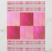 Pink Skies Tiles Scrapbook Paper 2-Sided Page (正面)