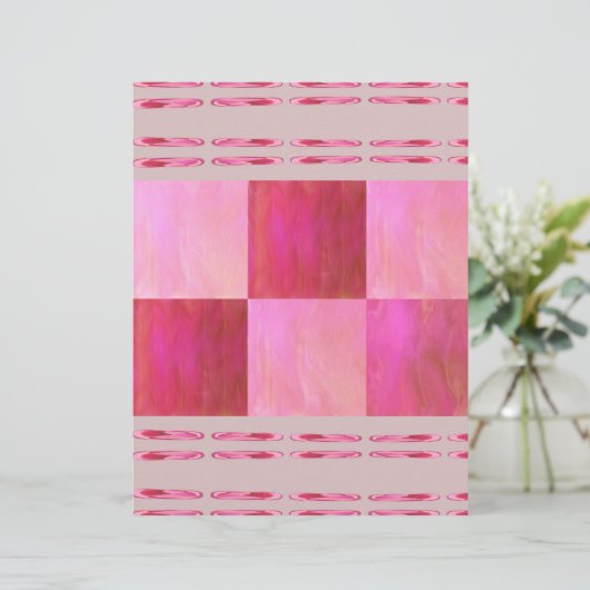 Pink Skies Tiles Scrapbook Paper 2-Sided Page (スタンド正面)