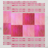 Pink Skies Tiles Scrapbook Paper 2-Sided Page (正面/裏面)