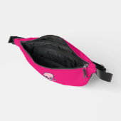 Pink Skull fuchsia fanny pack ファニーパック (見開き)