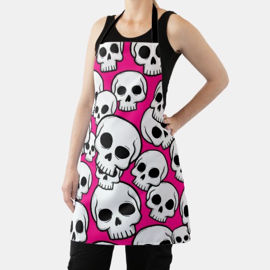 Pink Skull Pattern エプロン (インサイチュ)