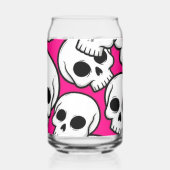 Pink Skull Pattern ガラス缶 (裏面)