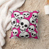Pink Skull Pattern クッション (ブランケット)