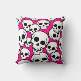 Pink Skull Pattern クッション