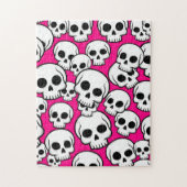 Pink Skull Pattern ジグソーパズル (縦)