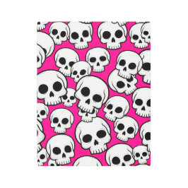 Pink Skull Pattern メタルプリント