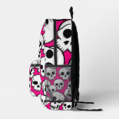 Pink Skull Pattern Backpack プリントバックパック (右)