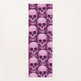 Pink Skull Pattern – Bold Repeating Design ヨガマット