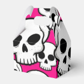Pink Skull Pattern Favor Box フェイバーボックス (裏面サイド)