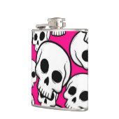 Pink Skull Pattern Flask フラスク (左)