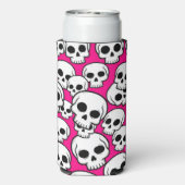 Pink Skull Pattern Foam Can/Bottle Cooler スリム缶クーラー (Seltzer裏面)