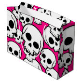 Pink Skull Pattern Gift Bag  ラージペーパーバッグ (裏面アングル)