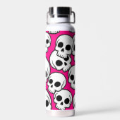 Pink Skull Pattern Insulated Bottle ウォーターボトル (背面)