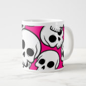 Pink Skull Pattern Jumbo Specialty Mug ジャンボコーヒーマグカップ (正面右)