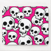 Pink Skull Pattern Mousepad マウスパッド (正面)