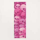 Pink Skull Pattern Pop Art Illustration ヨガマット (裏面)