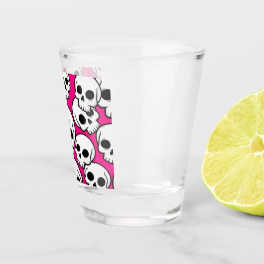 Pink Skull Pattern Shot glass ショットグラス (右)