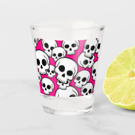 Pink Skull Pattern Shot glass ショットグラス