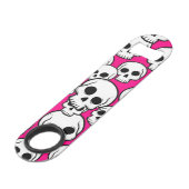 Pink Skull Pattern Stainless Steel Bottle Opener スピード栓抜き (裏面アングル)