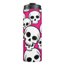 Pink Skull Pattern Thermal Tumbler タンブラー