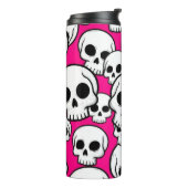 Pink Skull Pattern Thermal Tumbler タンブラー (回転左)