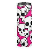Pink Skull Pattern Thermal Tumbler タンブラー (裏面)
