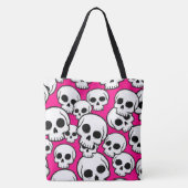Pink Skull Pattern Tote Bag トートバッグ (裏面)