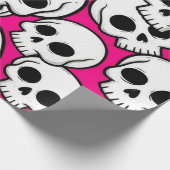 Pink Skull Pattern Wrapping Paper ラッピングペーパー (角)