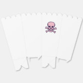 Pink Skull white popcorn boxes フェイバーボックス (見開き)