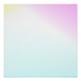 Pink & Sky Blue Modern Gradient Art Wall Poster ポスター